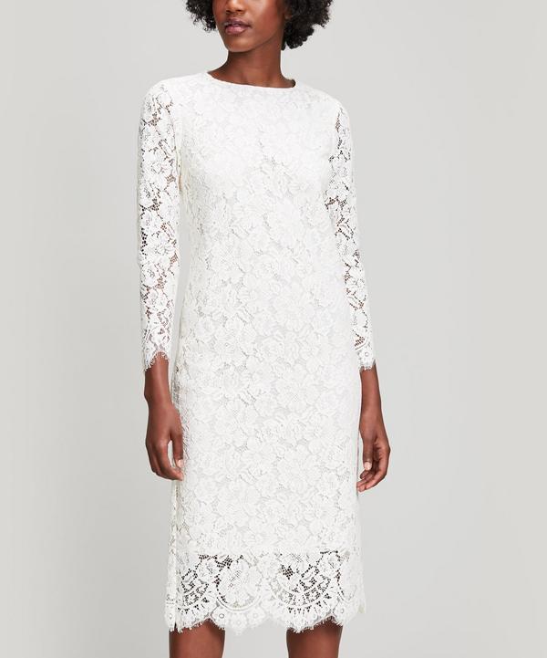 Ganni Jerome Lace Dress In Cream | ModeSens