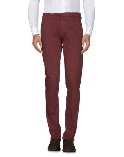 Shop Berwich Casual Pants In Dark Brown