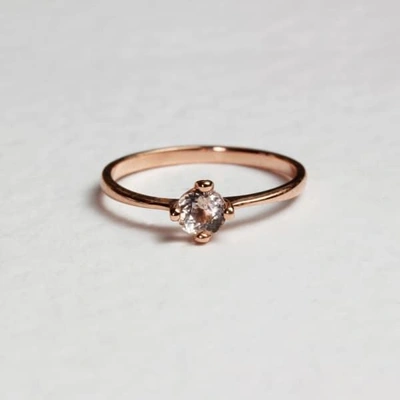 Lee Renee Morganite Petal Ring -rose Gold