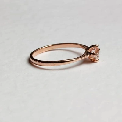 Lee Renee Morganite Petal Ring -rose Gold