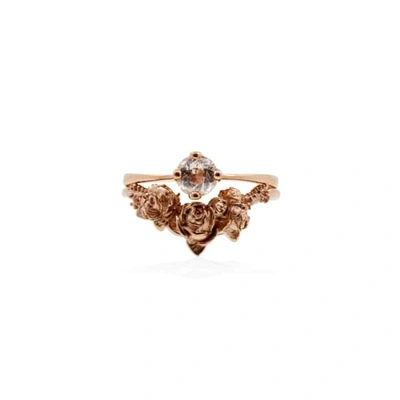 Lee Renee Morganite Petal Ring -rose Gold