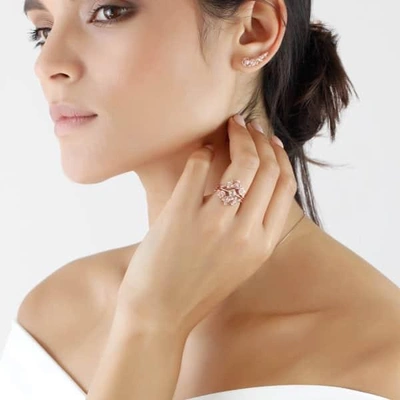 Lee Renee Morganite Petal Ring -rose Gold