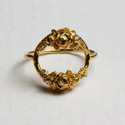 Lee Renee Rose Halo Ring- Gold