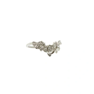 Lee Renee Rose Chevron Ring – Silver