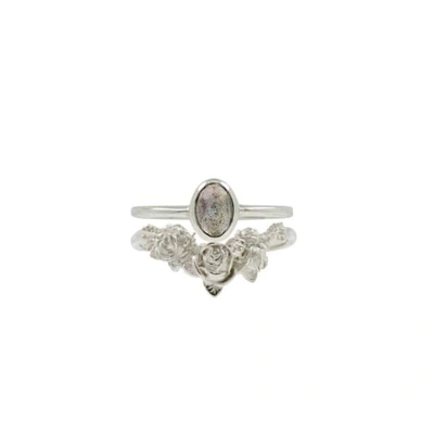 Lee Renee Rose Chevron Ring – Silver