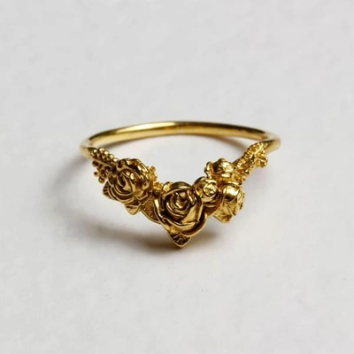 Lee Renee Rose Chevron Ring – Gold