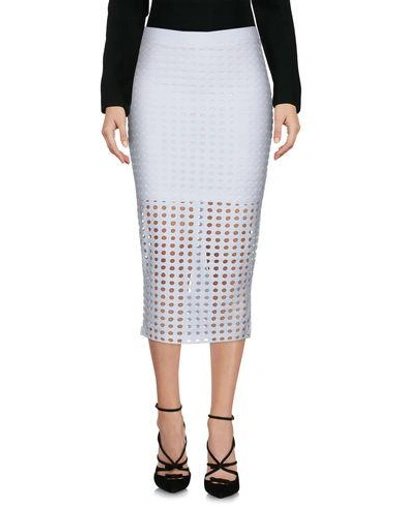 Shop Alexander Wang T Midi Skirts In White