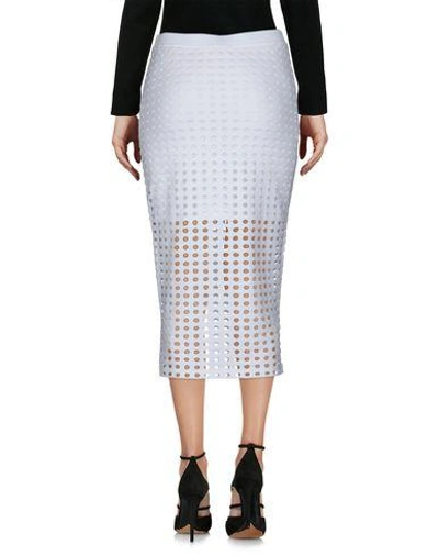 Shop Alexander Wang T Midi Skirts In White