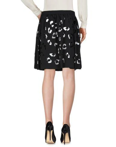 Shop Msgm Knee Length Skirt In Black