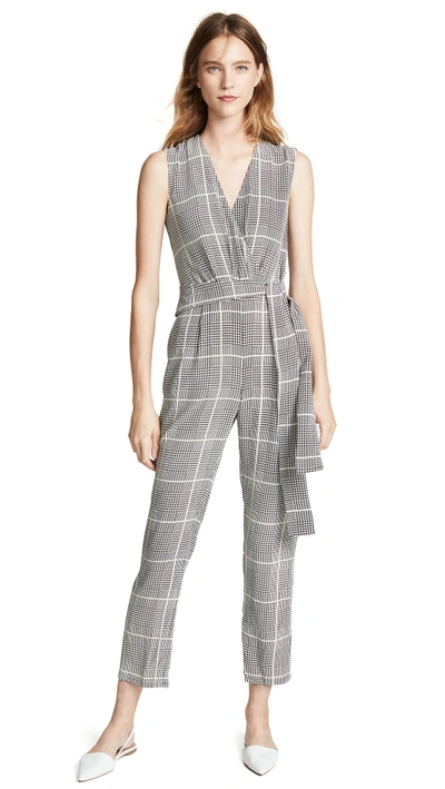 Shop L Agence Julia Jumpsuit In Black Multi