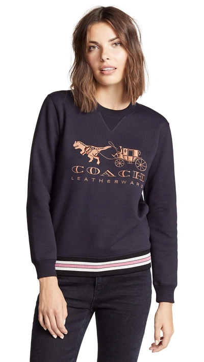 Shop Coach 1941 Rexy And Carriage Sweatshirt In Black