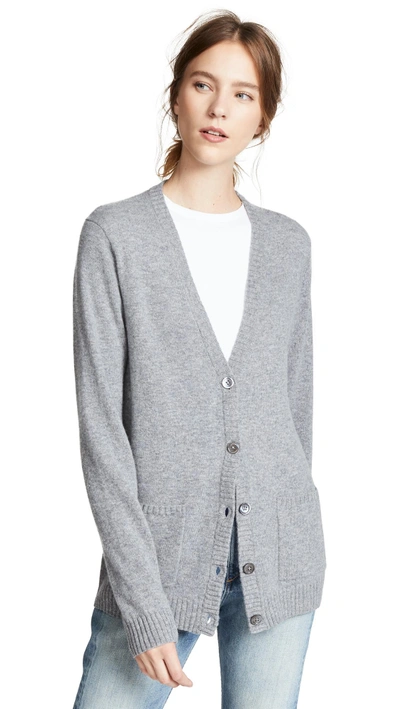Shop Equipment Whitley Cashmere Cardigan In Heather Grey