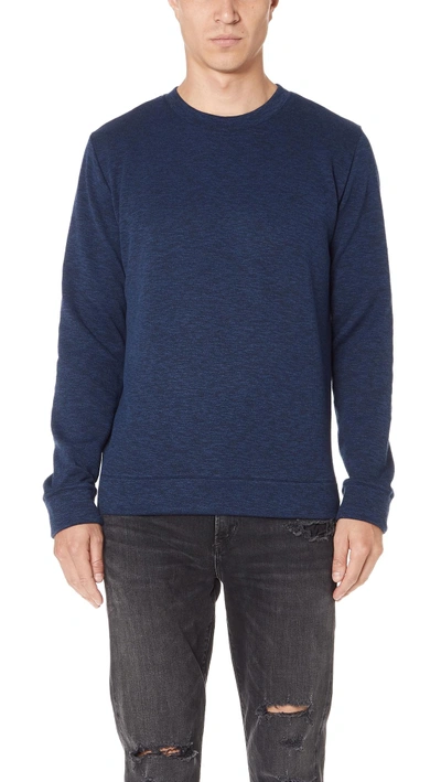 A.p.c. Mecano Slub-knit Sweatshirt In Blue | ModeSens