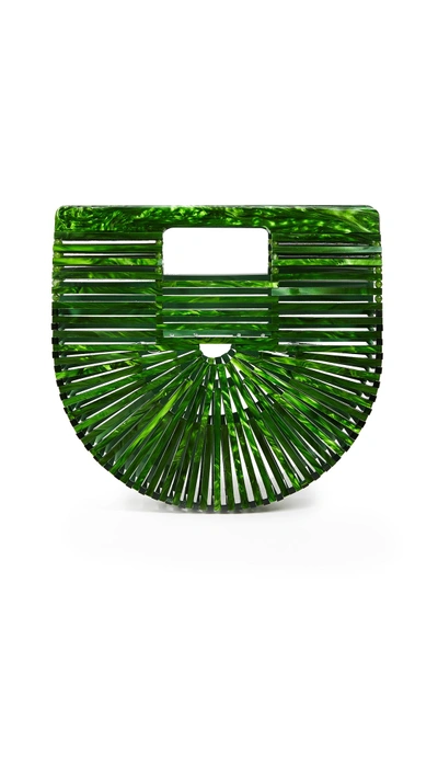 Shop Cult Gaia Acrylic Ark Mini Bag In Malachite Green