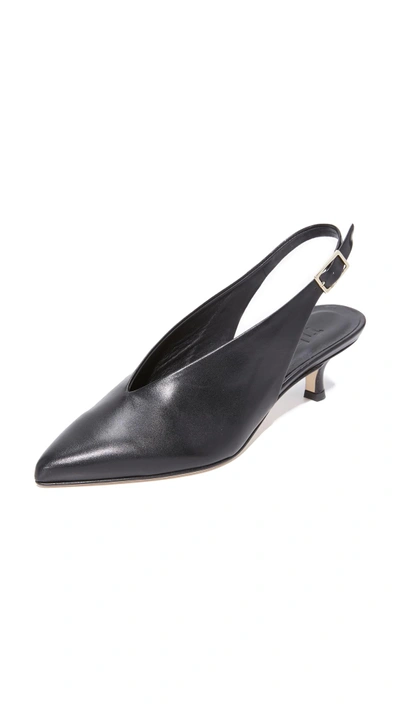 Tibi Lia Slingback Pumps In Black ModeSens