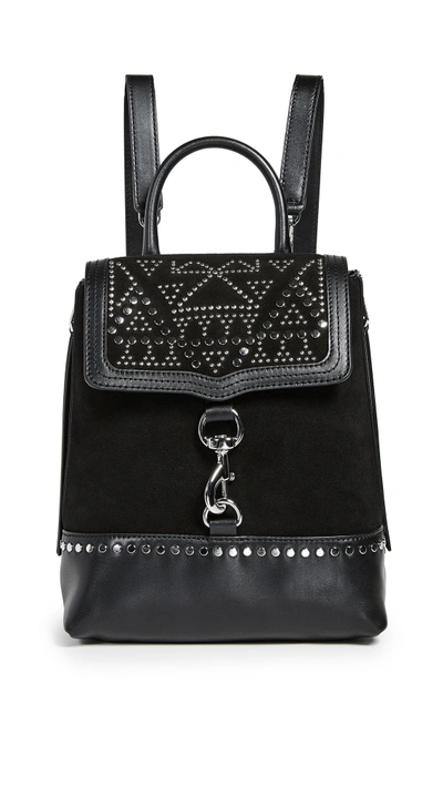 Shop Rebecca Minkoff Bree Convertible Backpacks With Studs In Black