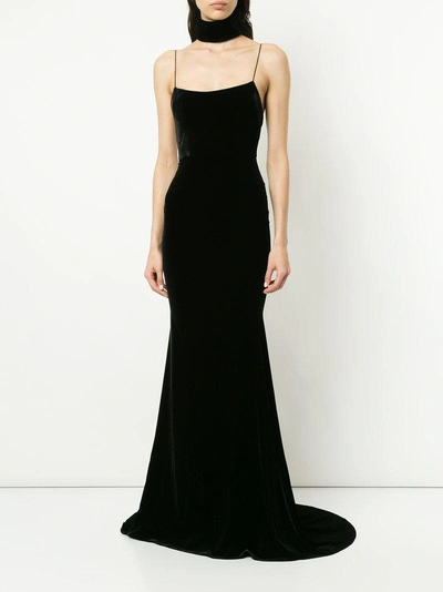 Shop Alex Perry Kim Velvet Singlet Gown