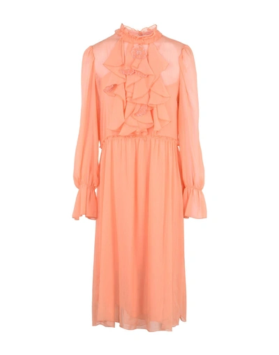 Shop See By Chloé Knee-length Dresses In Salmon Pink