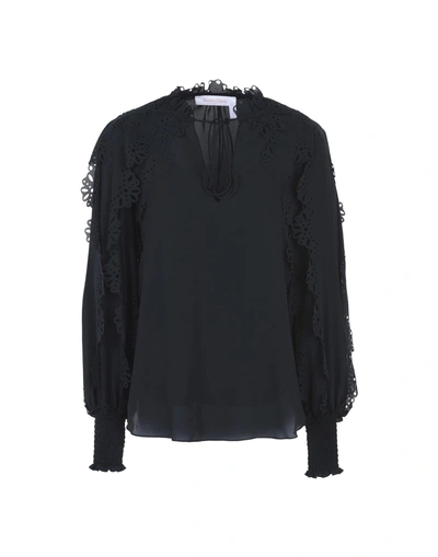 Shop See By Chloé Blouses In Steel Grey