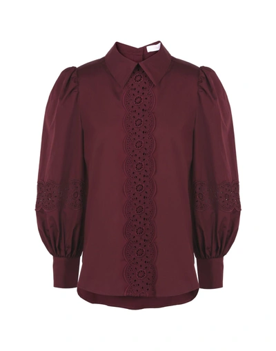 Shop See By Chloé Blouse In Maroon