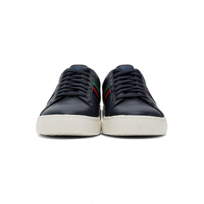 Shop Ps By Paul Smith Navy Lapin Multistripe Sneakers In 49 Dk Navy