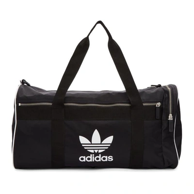 Shop Adidas Originals Black Large Adicolor Duffle Bag