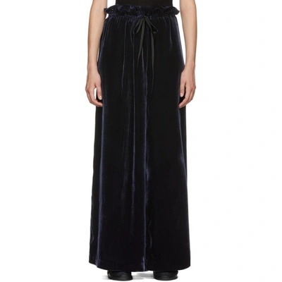 Shop Cecilie Bahnsen Ssense Exclusive Navy Sara Trousers