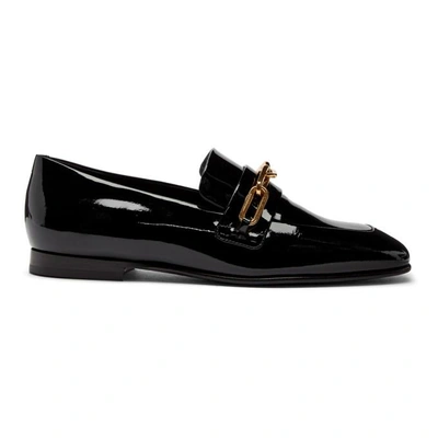 Shop Burberry Black Patent Chillcot Loafer