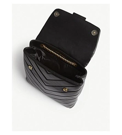 Shop Kurt Geiger Kensington Quilted Leather Backpack In Black