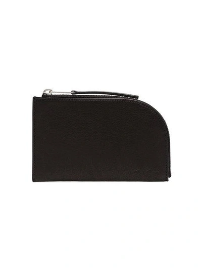 Shop Rick Owens Black Zipped Pouch