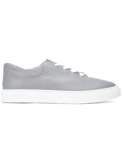 Shop Soloviere Contrast Low-top Sneakers - Grey