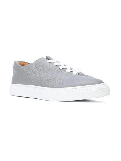 Shop Soloviere Contrast Low-top Sneakers - Grey