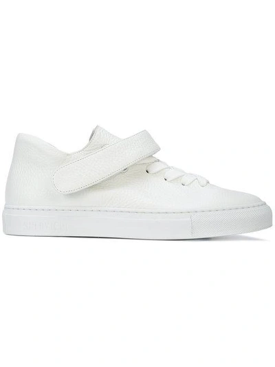 Shop Soloviere Touchstrap Low-top Sneakers - White