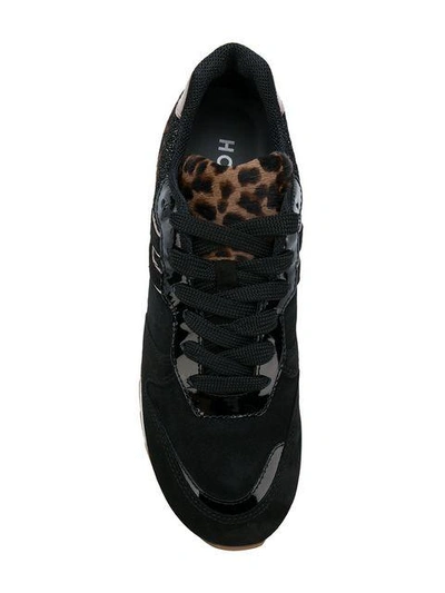 Shop Hogan R261 Runner Sneakers In Black