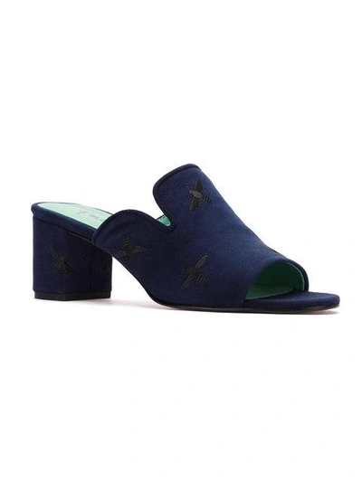 Shop Blue Bird Shoes Bees Mules In Blue