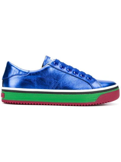 Shop Marc Jacobs Empire Lace-up Sneakers - Blue