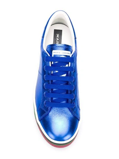 Shop Marc Jacobs Empire Lace-up Sneakers - Blue