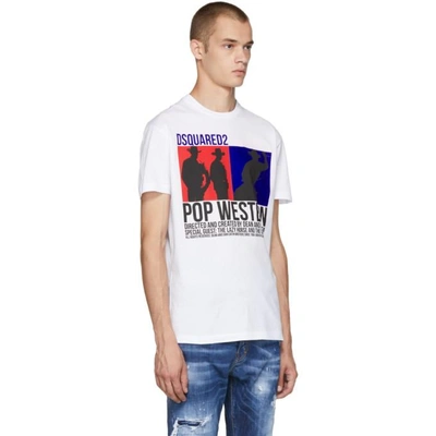 Shop Dsquared2 White Dyed Cool Fit T-shirt In 100 White