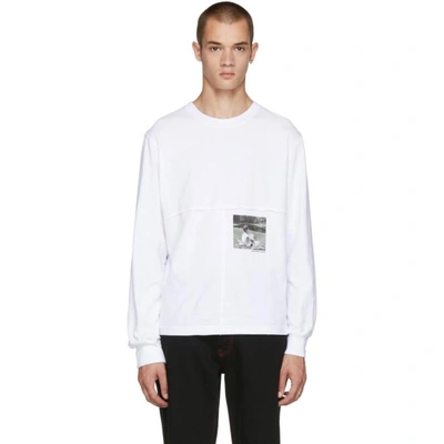 Shop Eckhaus Latta Ssense Exclusive White Lapped T-shirt