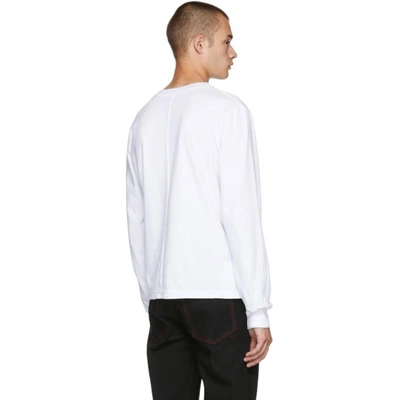 Shop Eckhaus Latta Ssense Exclusive White Lapped T-shirt