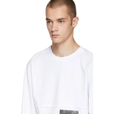 Shop Eckhaus Latta Ssense Exclusive White Lapped T-shirt