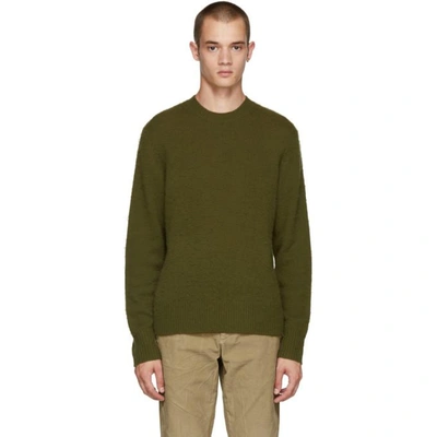 Shop Acne Studios Green Peele Sweater In Hunter Grn