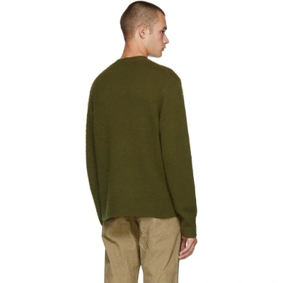 Shop Acne Studios Green Peele Sweater In Hunter Grn
