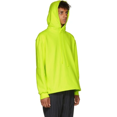 Shop Juunj Yellow Panelled Hoodie In F Lemon