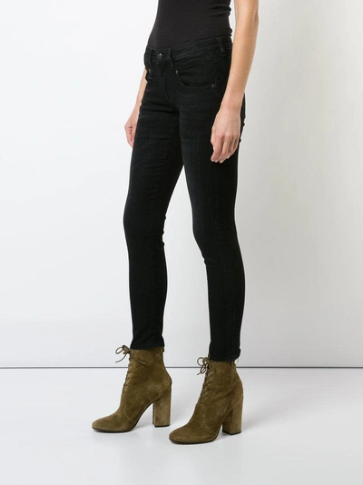 Shop R13 Skinny Low-rise Jeans - Black