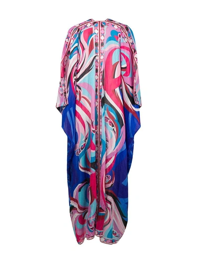 Shop Emilio Pucci Long Printed Kaftan - Pink