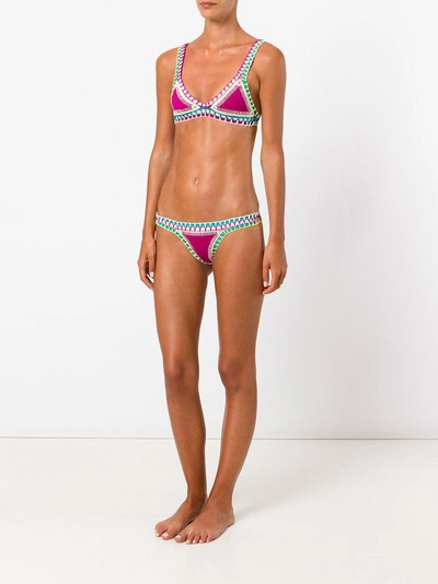 Shop Kiini Coco Triangle Bikini - Pink & Purple