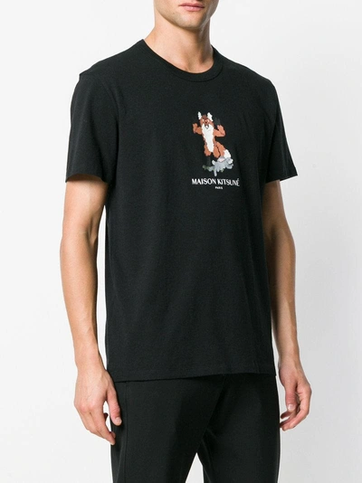 fox cross stitch logo T-shirt
