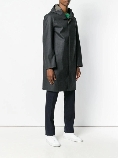 Shop Mackintosh Hooded Coat - Grey