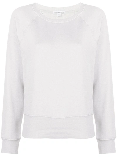 Shop James Perse Raglan Sleeves Sweatshirt - Grey